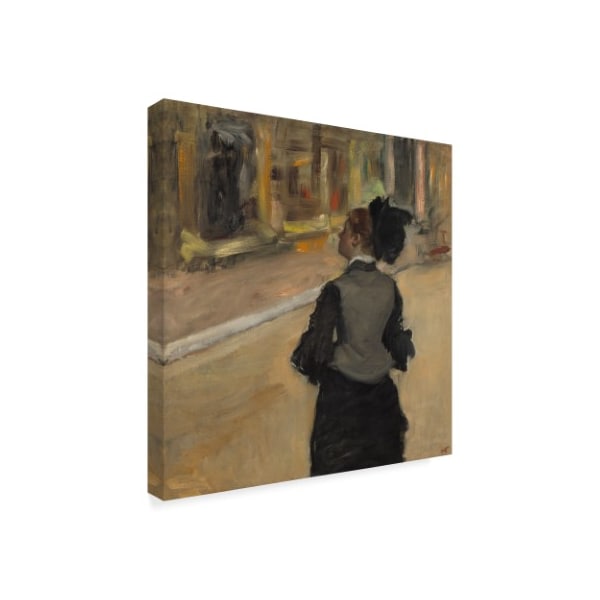 Edgar Degas 'Woman Viewed From Behind' Canvas Art,18x18